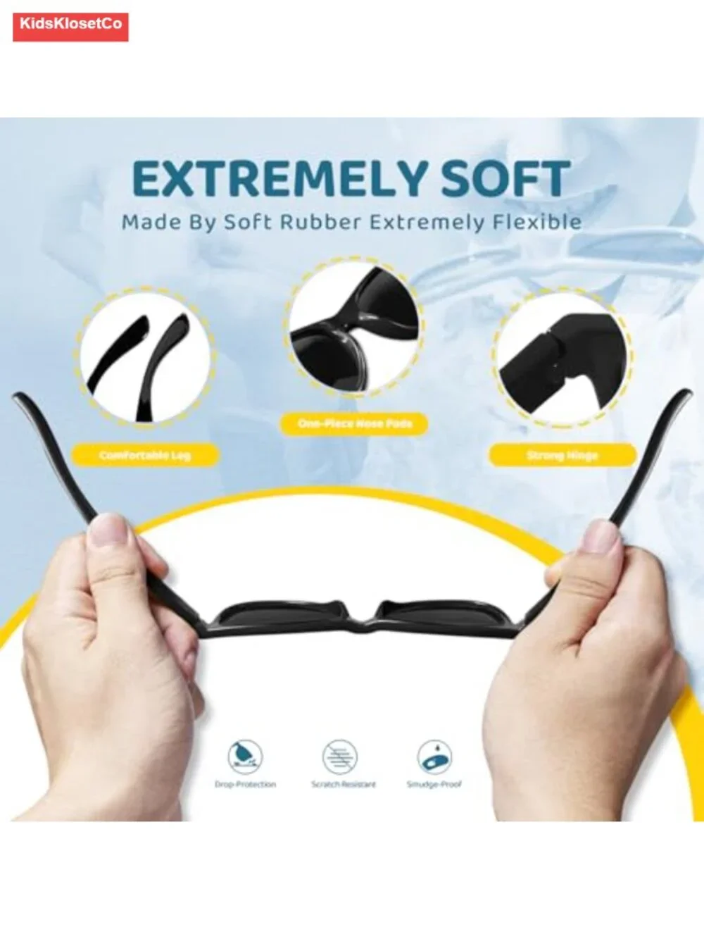Polarized UV Protection Kids Sunglasses with Strap